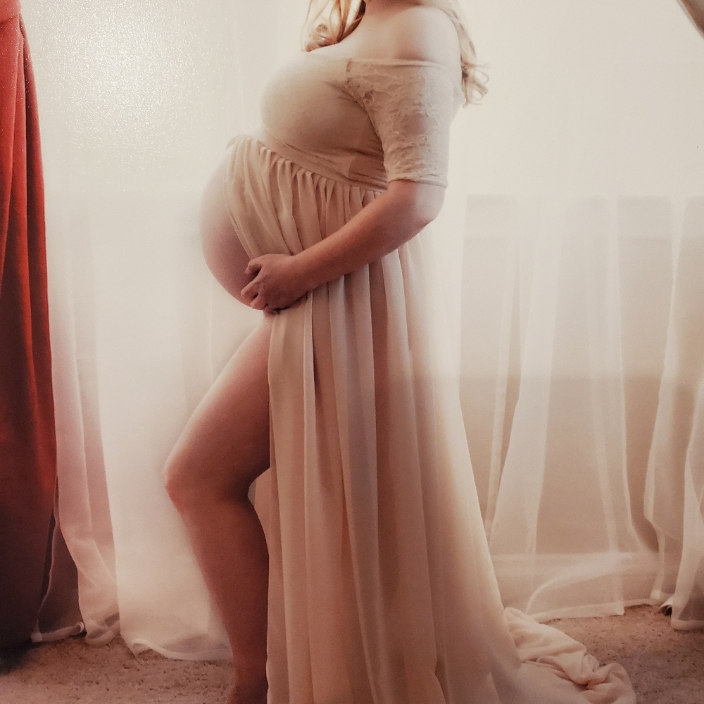 Maternity Gown Shirt & Skirt